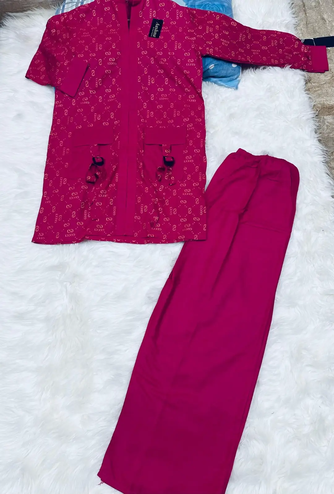 2 Pcs Women's Stitched Linen Printed Shirt And Trouser