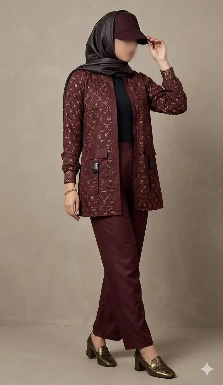 2 Pcs Women's Stitched Linen Printed Shirt And Trouser