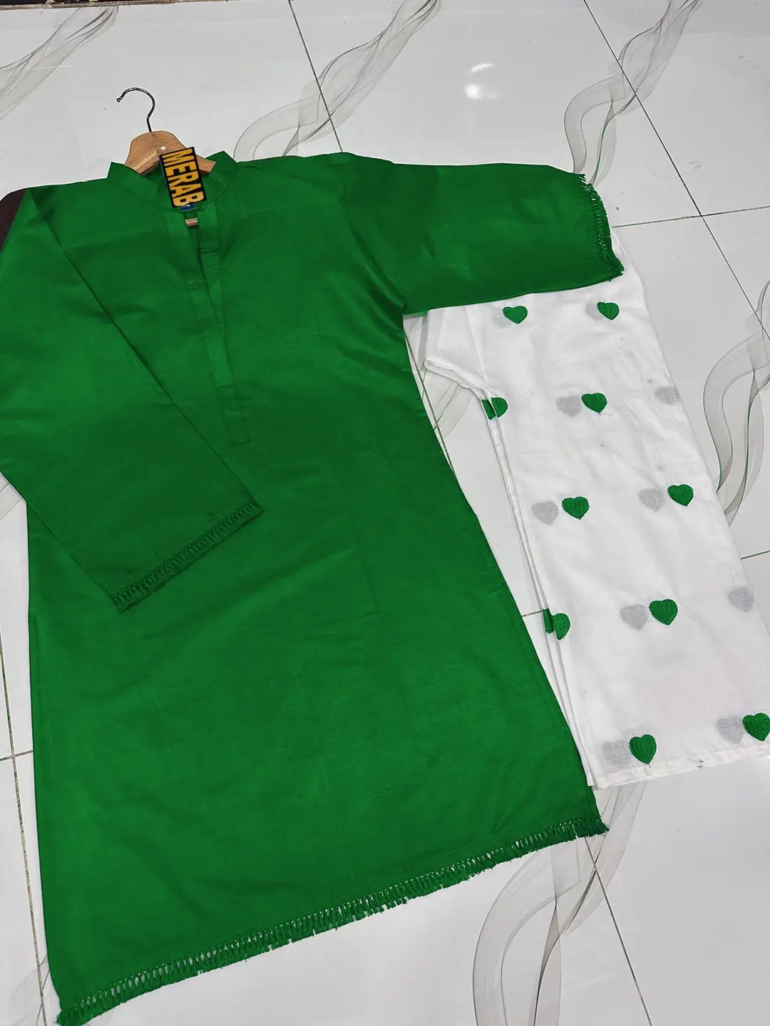 2 Pcs Women's Stitched Cotton Printed Shirt And Trouser