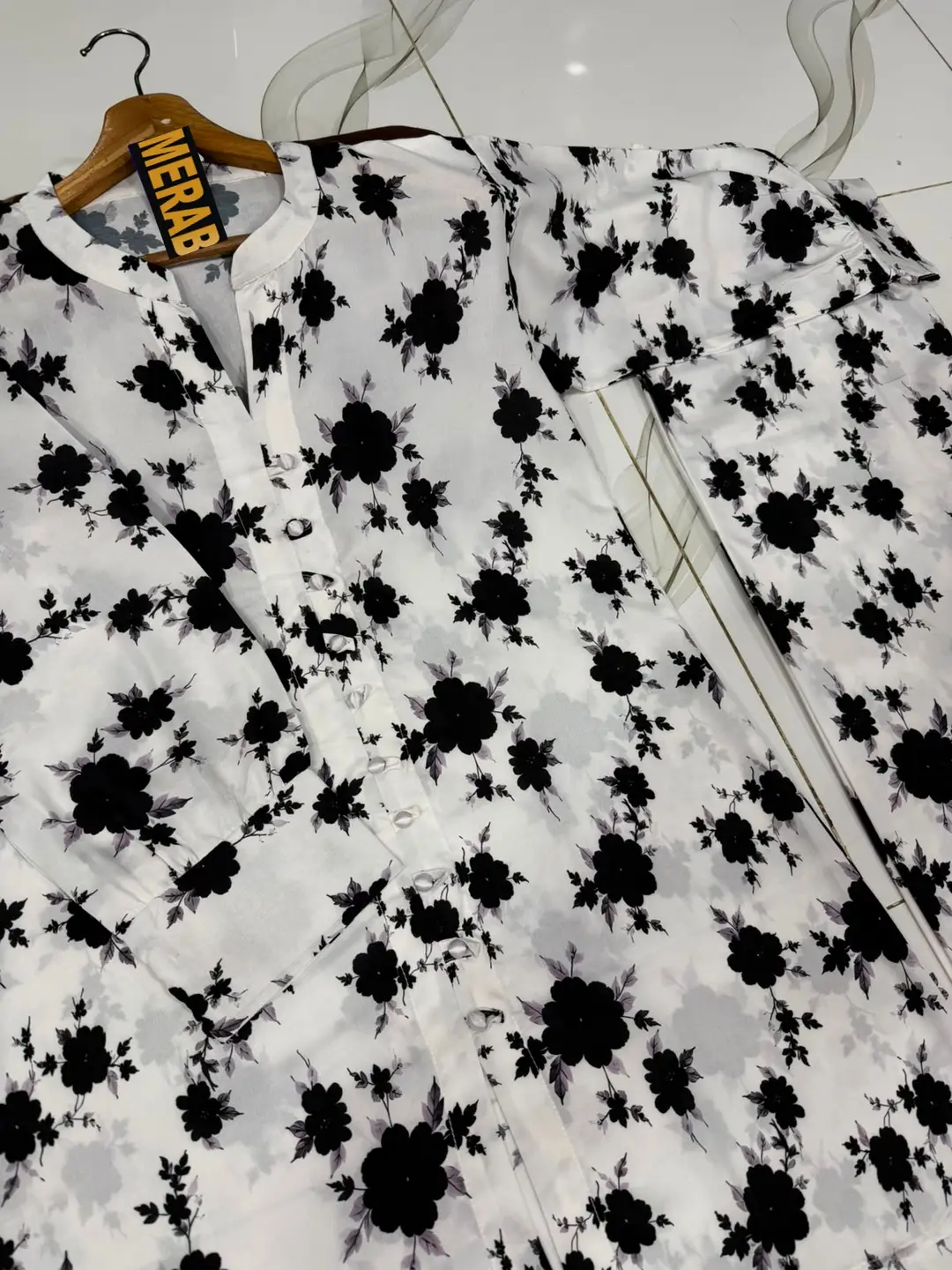 2 Pcs Women's Stitched Swiss Lawn Printed Co-Ord Set