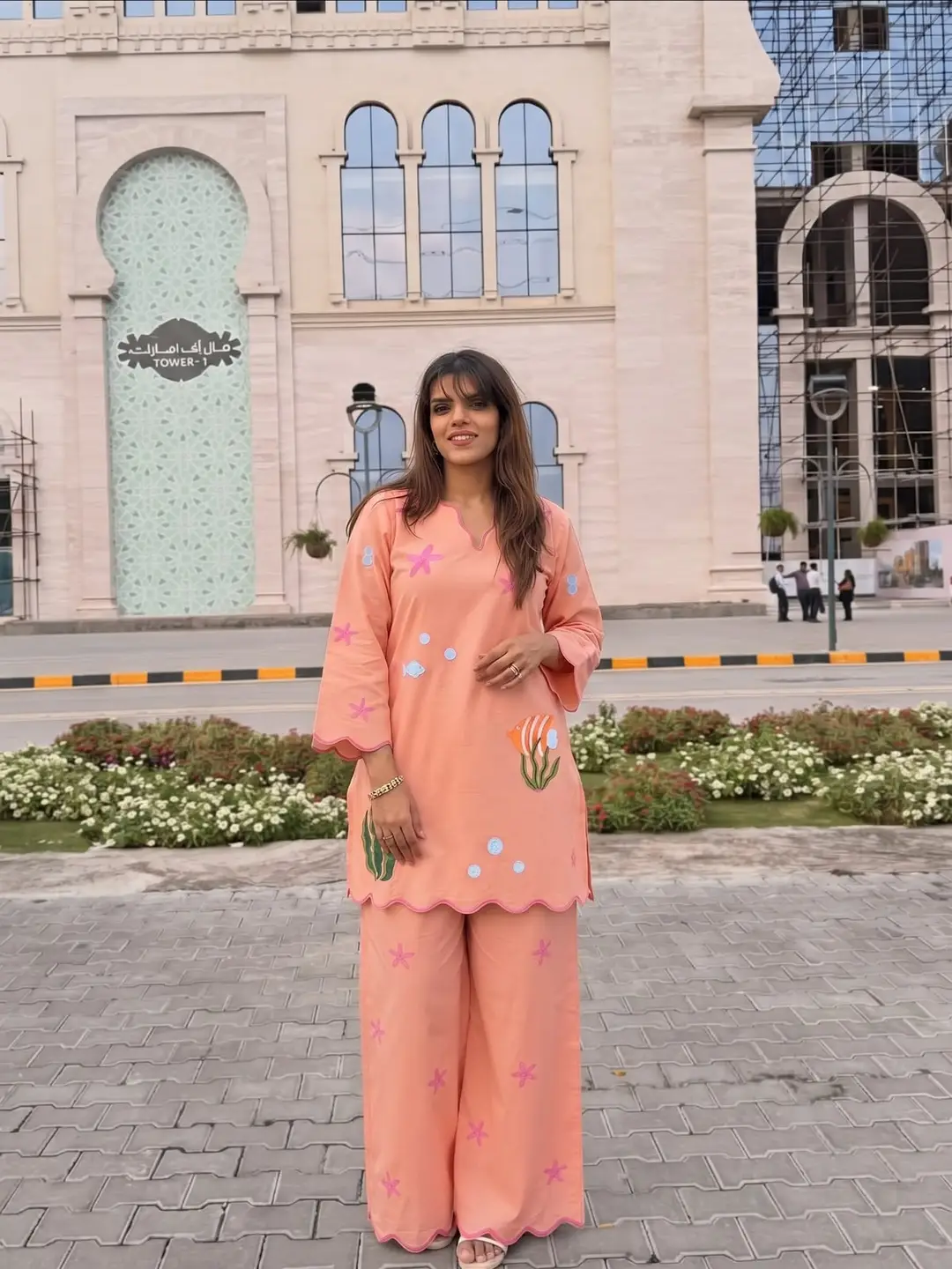 2 Pcs Women's Stitched Cotton Printed Shirt And Trouser