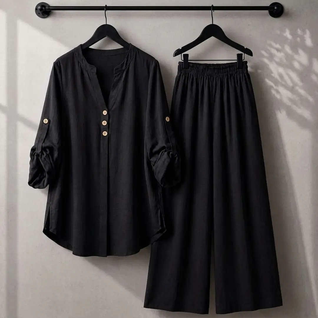 2 Pcs Women's Stitched Georgette Plain Shirt And Trouser