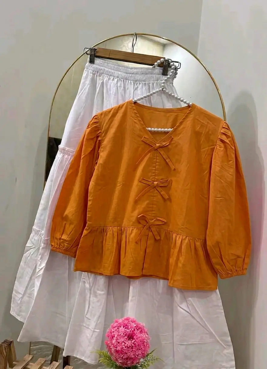 2 Pcs Women's Stitched Cotton Plain Co-Ord Set