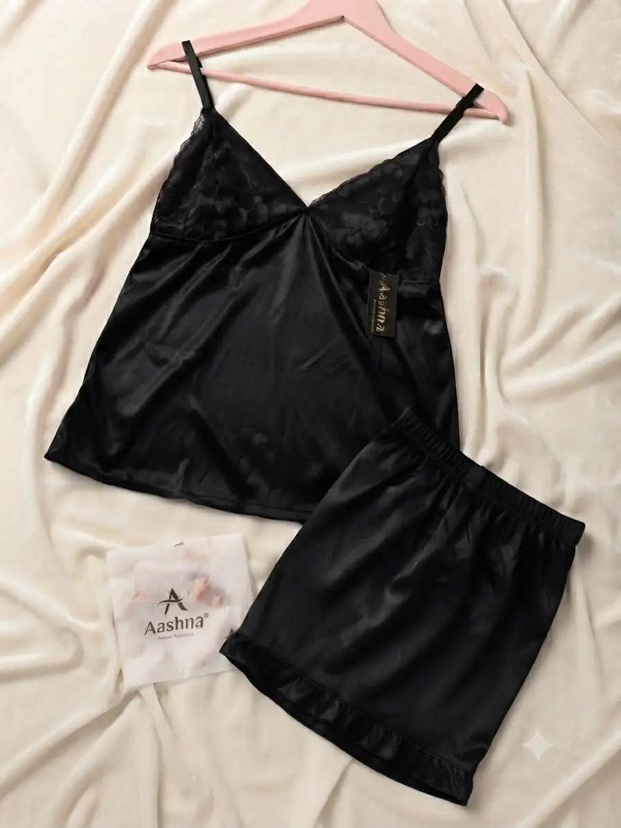 Jersey Embroidered Comfortable And Lightweight Nightwear Set