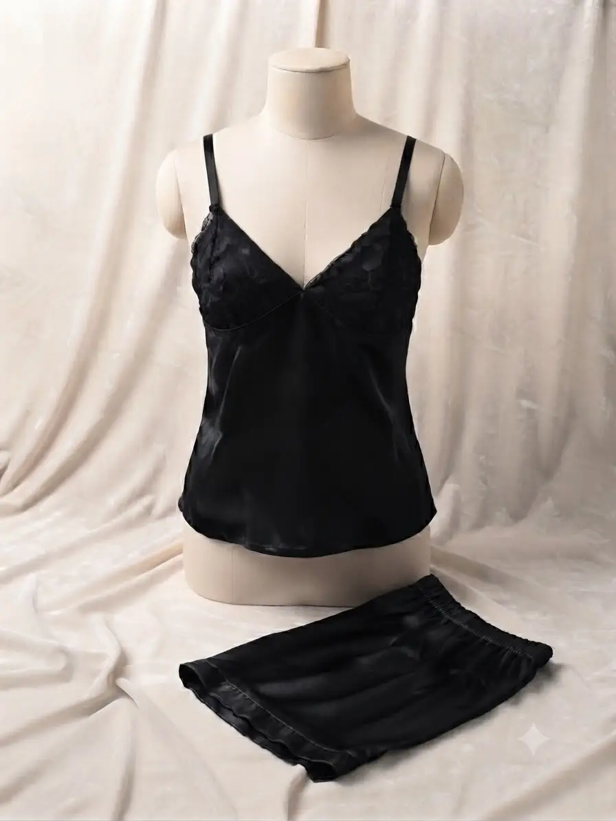 Jersey Embroidered Comfortable And Lightweight Nightwear Set