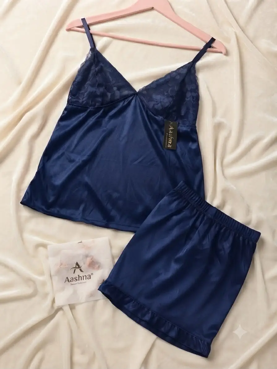 Jersey Embroidered Comfortable And Lightweight Nightwear Set