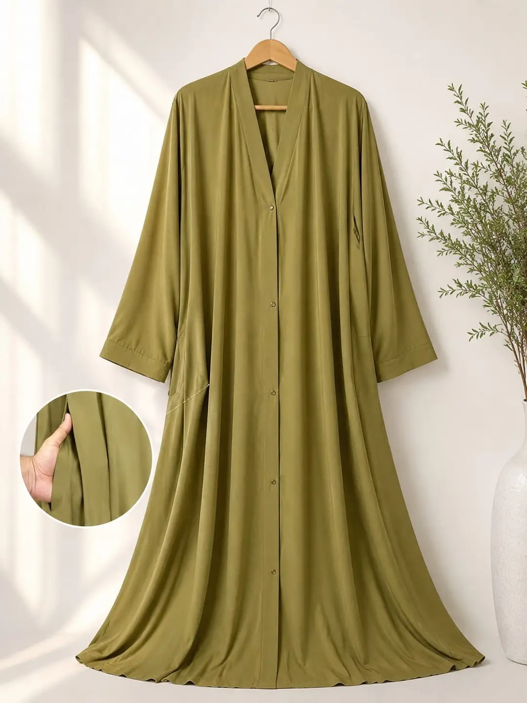 Georgette Plain Full Abaya