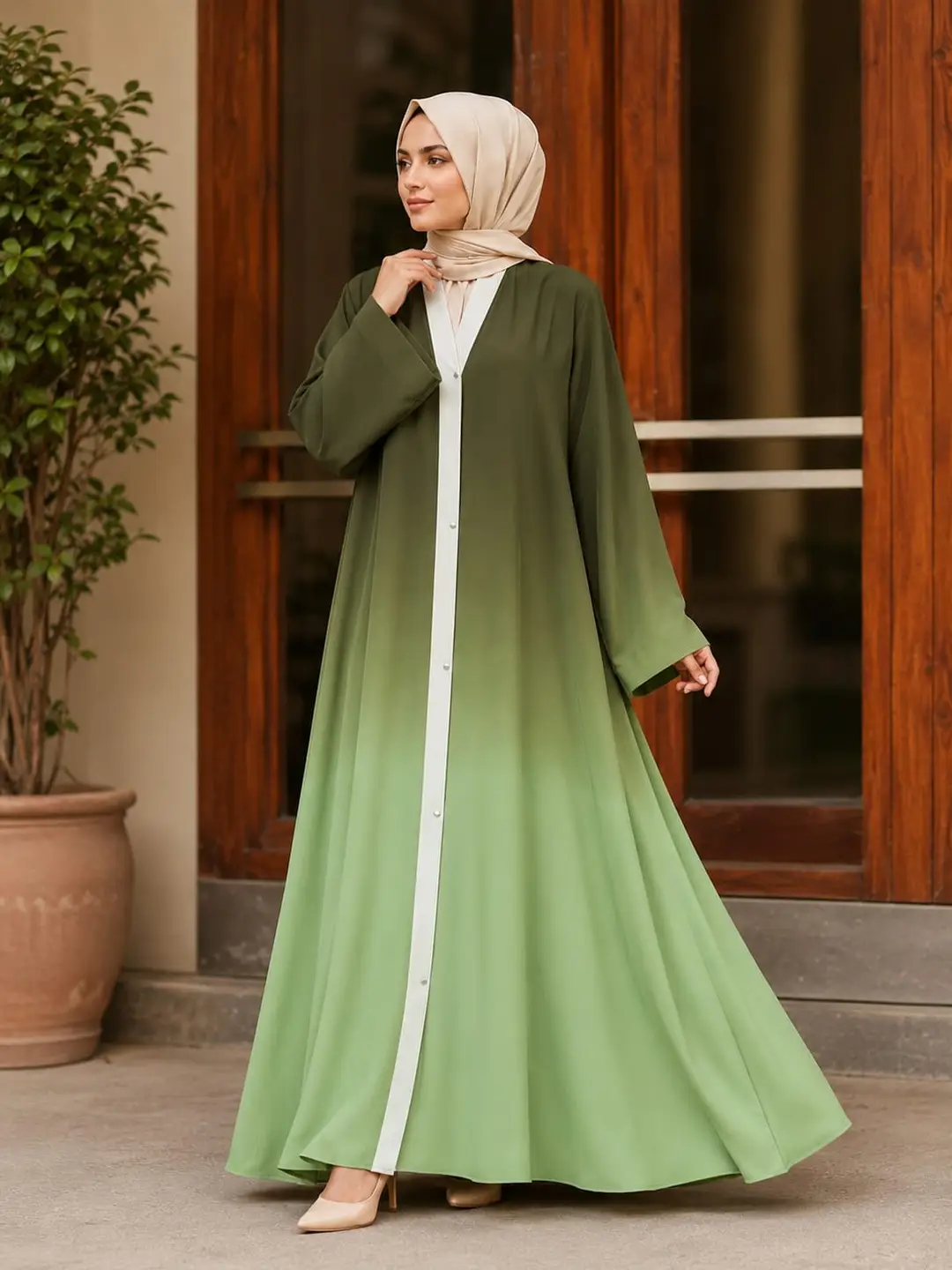 Georgette Plain Classic Abaya