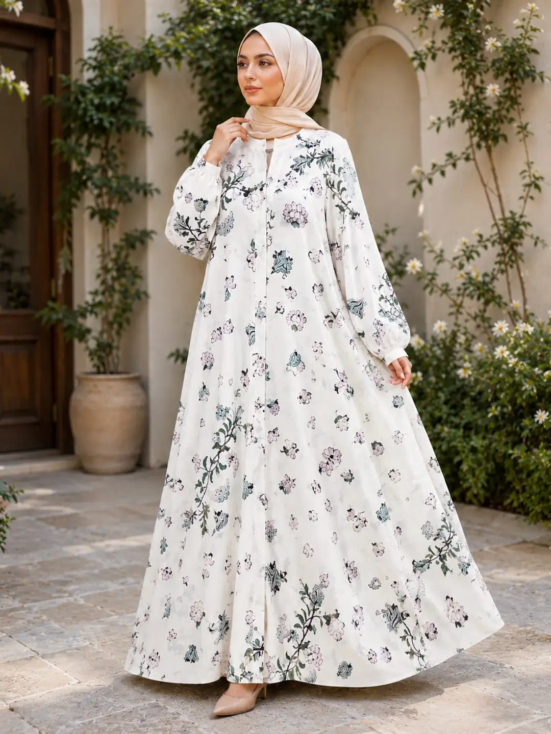 Georgette Printed Classic Abaya