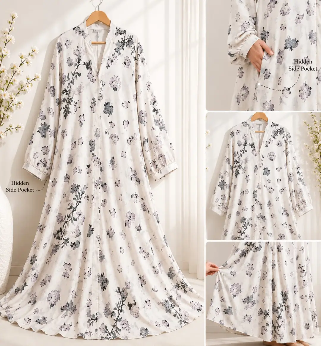 Georgette Printed Classic Abaya