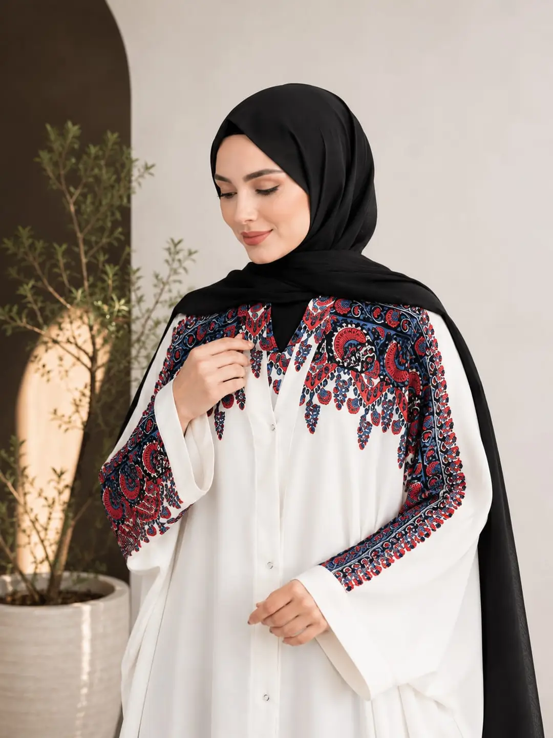Georgette Printed Classic Abaya