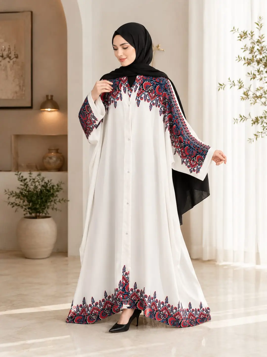 Georgette Printed Classic Abaya
