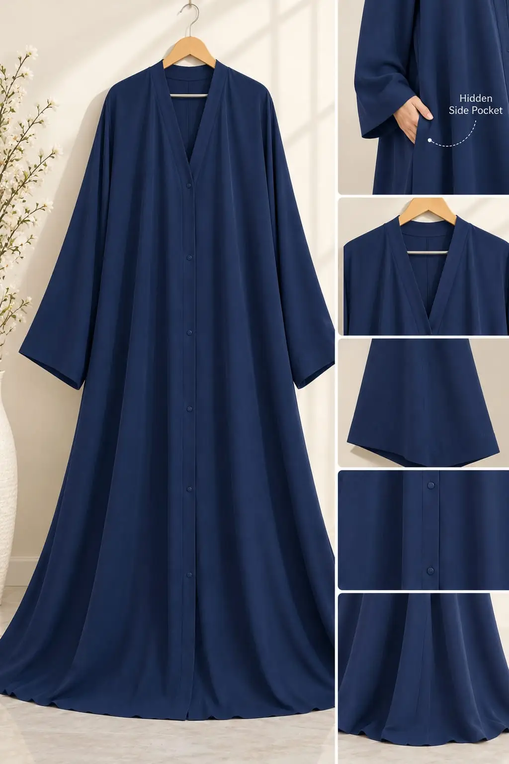 Georgette Plain Classic Abaya