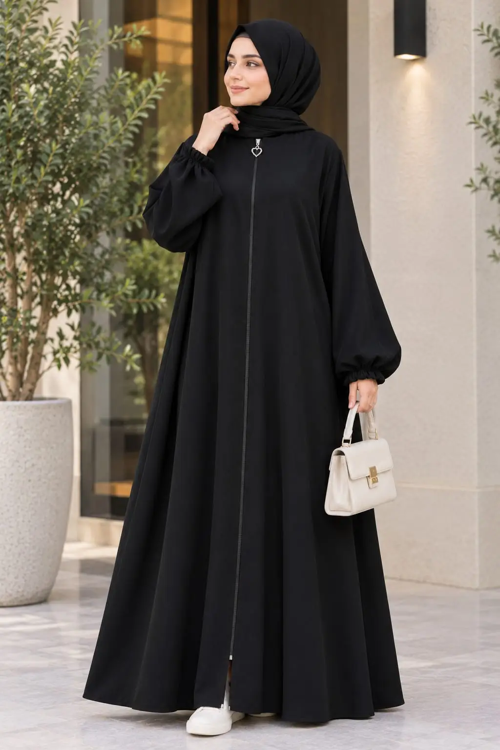 Georgette Plain Classic Abaya