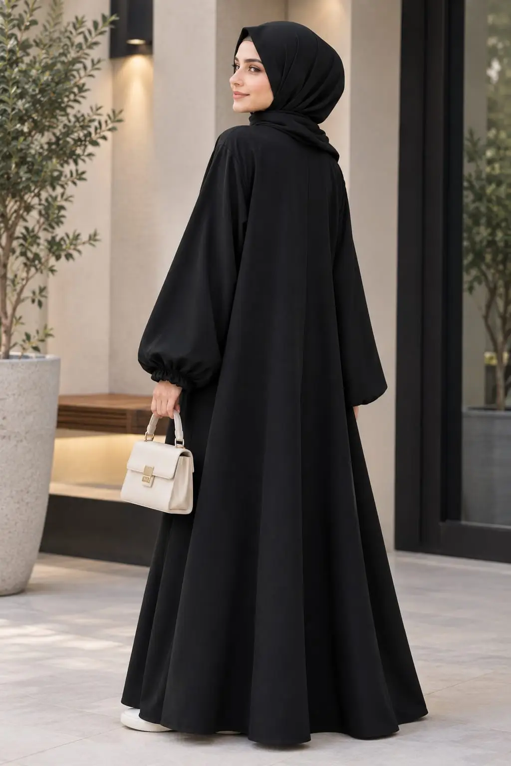 Georgette Plain Classic Abaya