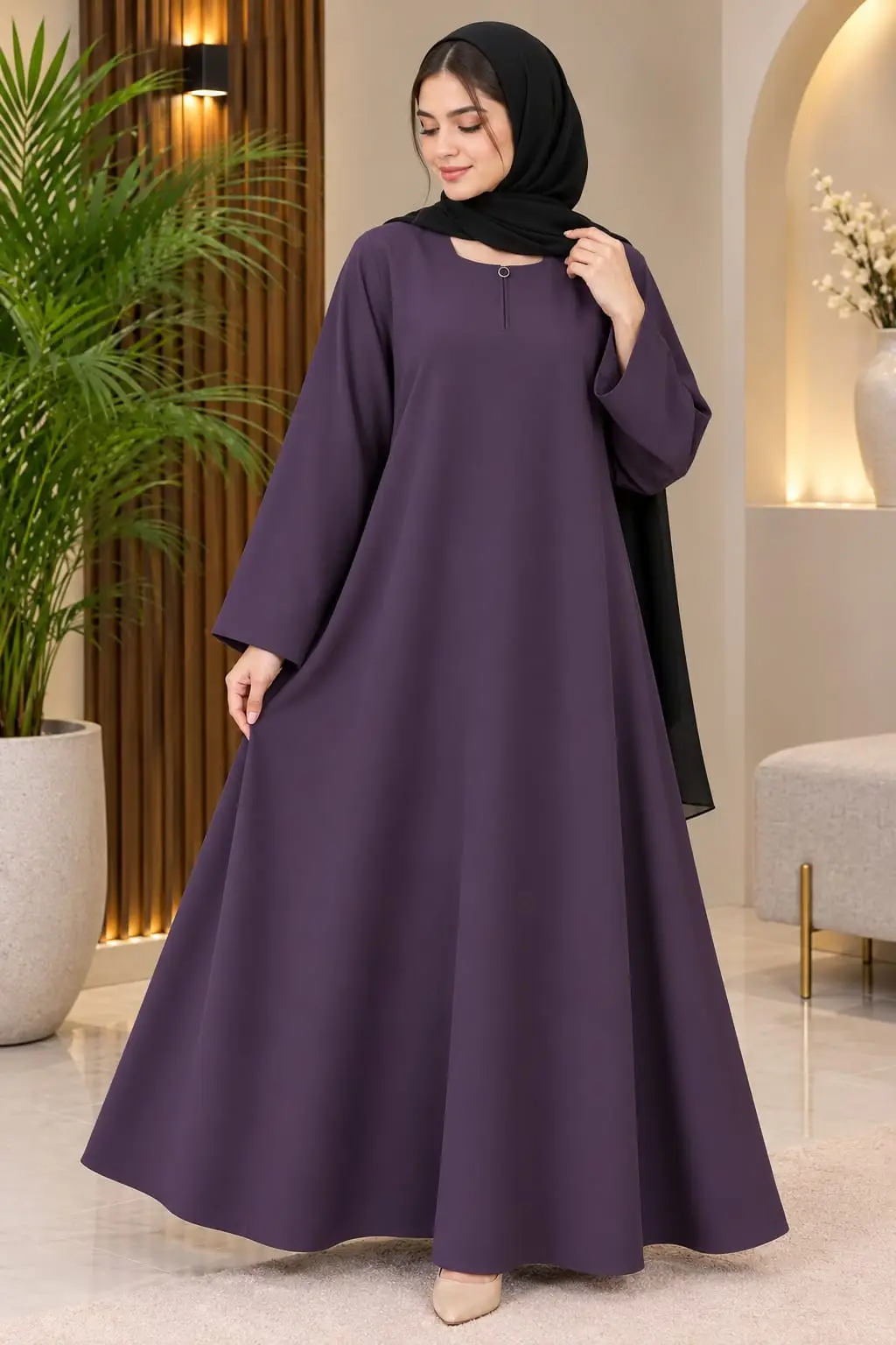 Nida Plain Classic Abaya