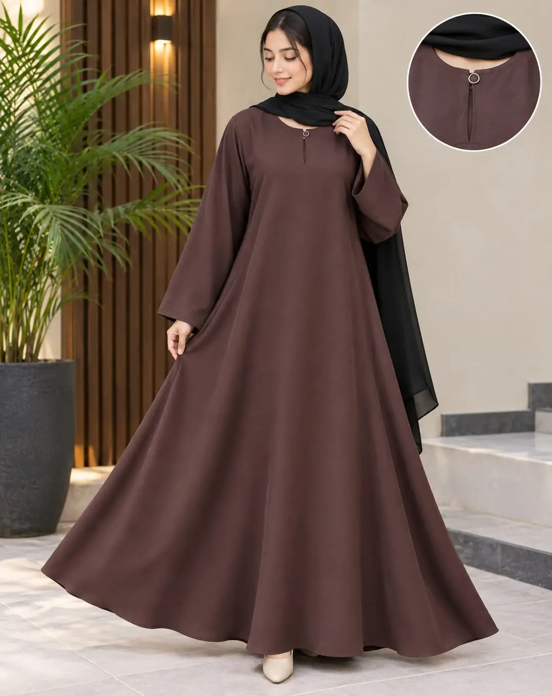 Nida Plain Classic Abaya