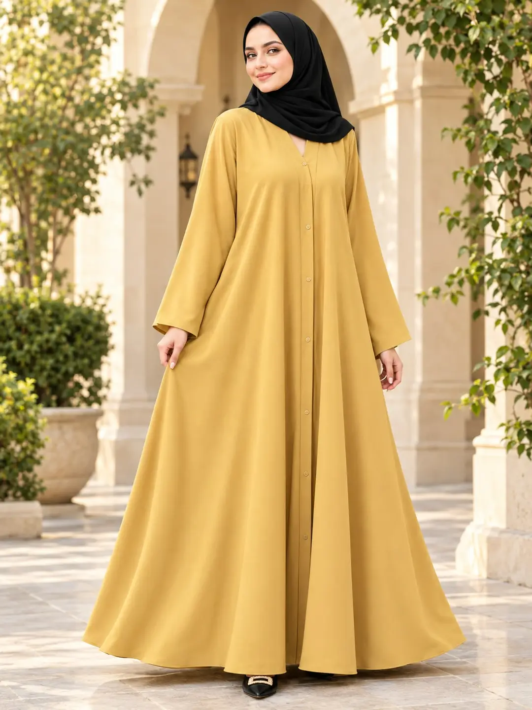 Georgette Plain Full Abaya