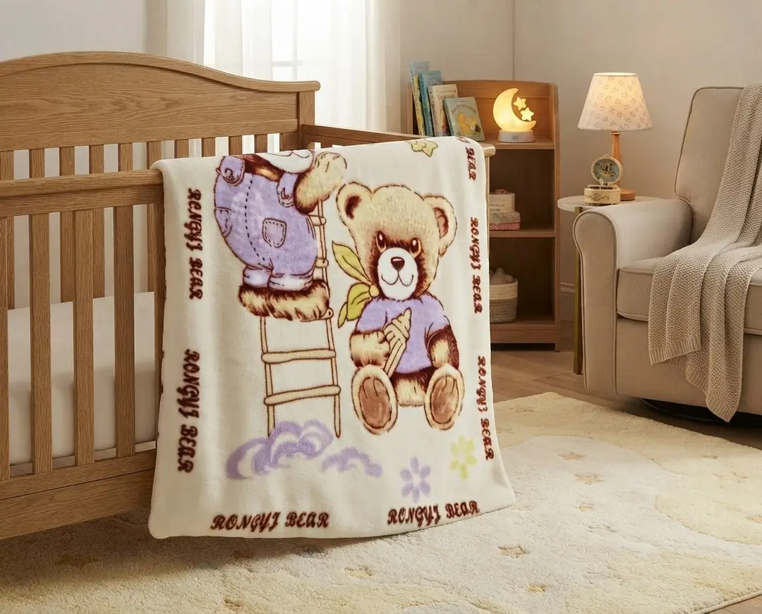 Baby blanket printed embossed double Ply Small