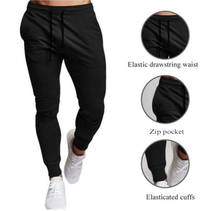Men Black Terry Trouser Medium to XL