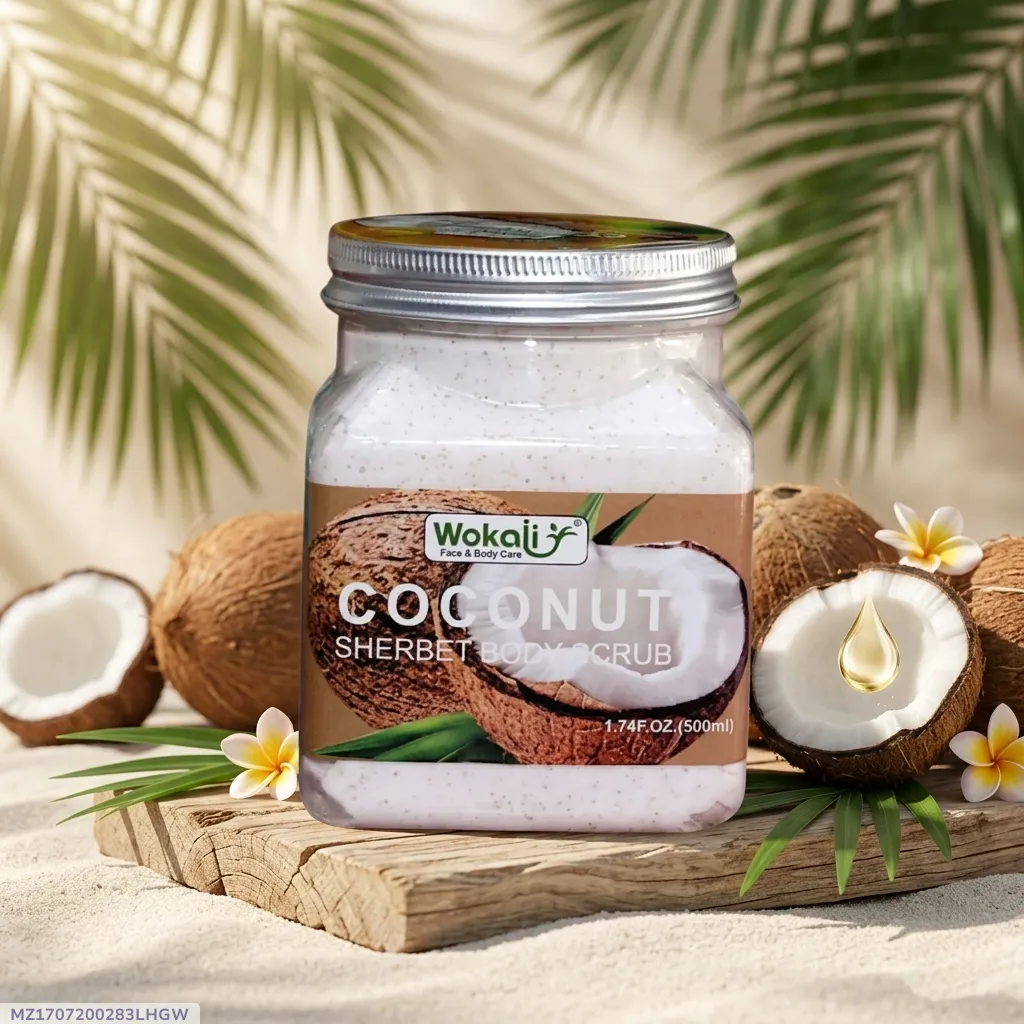 Coconut Sherbet Cream Scrub for All Skin Types