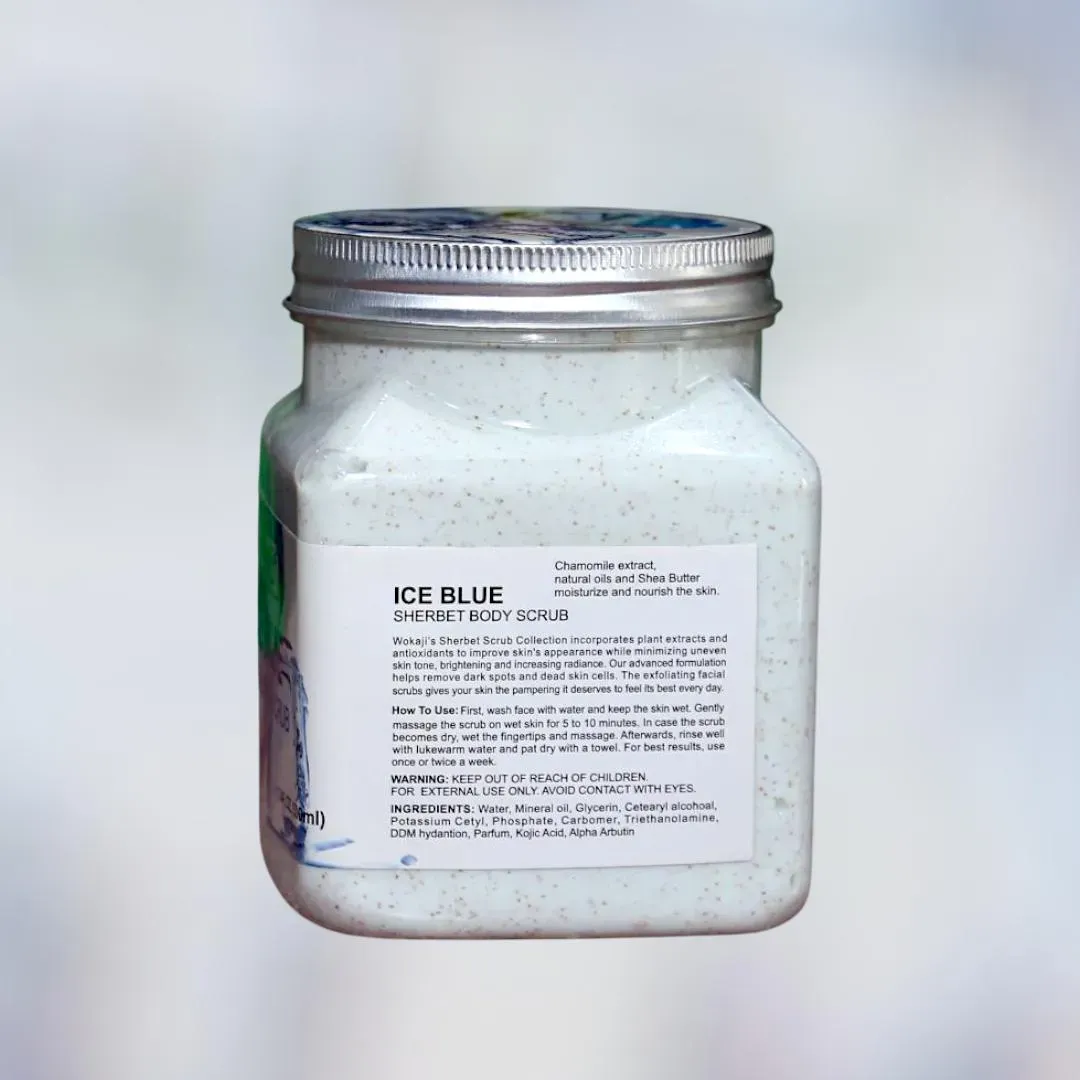Ice Blue Herberal Facial Scrub Cream Whitening 17oz All Skin Types