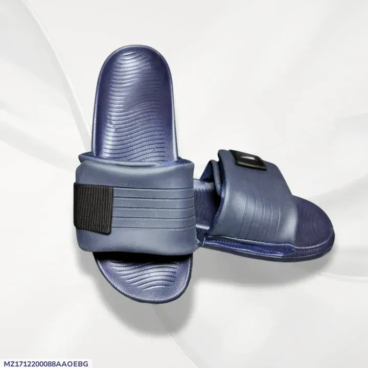 Blue Slide Slippers for Hot Pakistani Summer Comfort