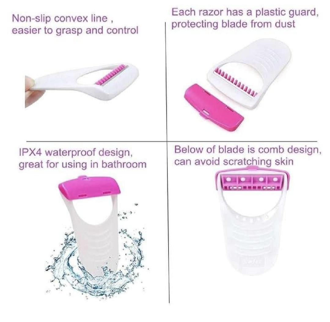 Sofit 6 Pcs Pink Body Razors for Sensitive Skin
