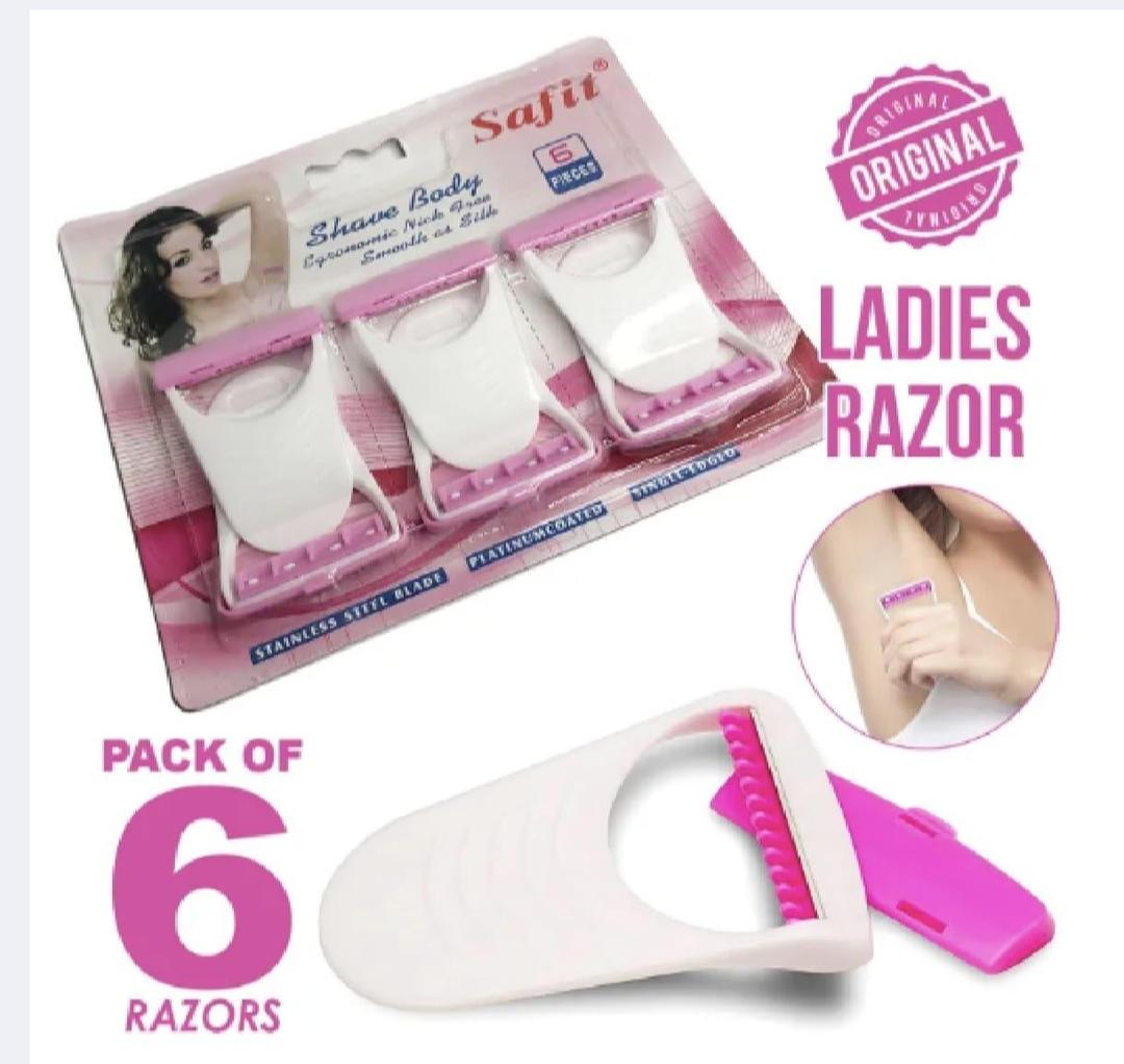 Sofit 6 Pcs Pink Body Razors for Sensitive Skin
