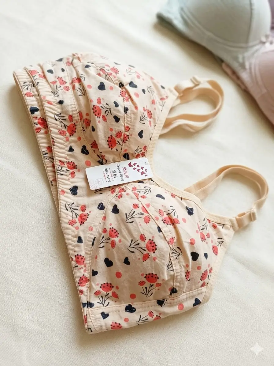 Lawn Printed Summer Season Bra, Comfortable & Lightweight