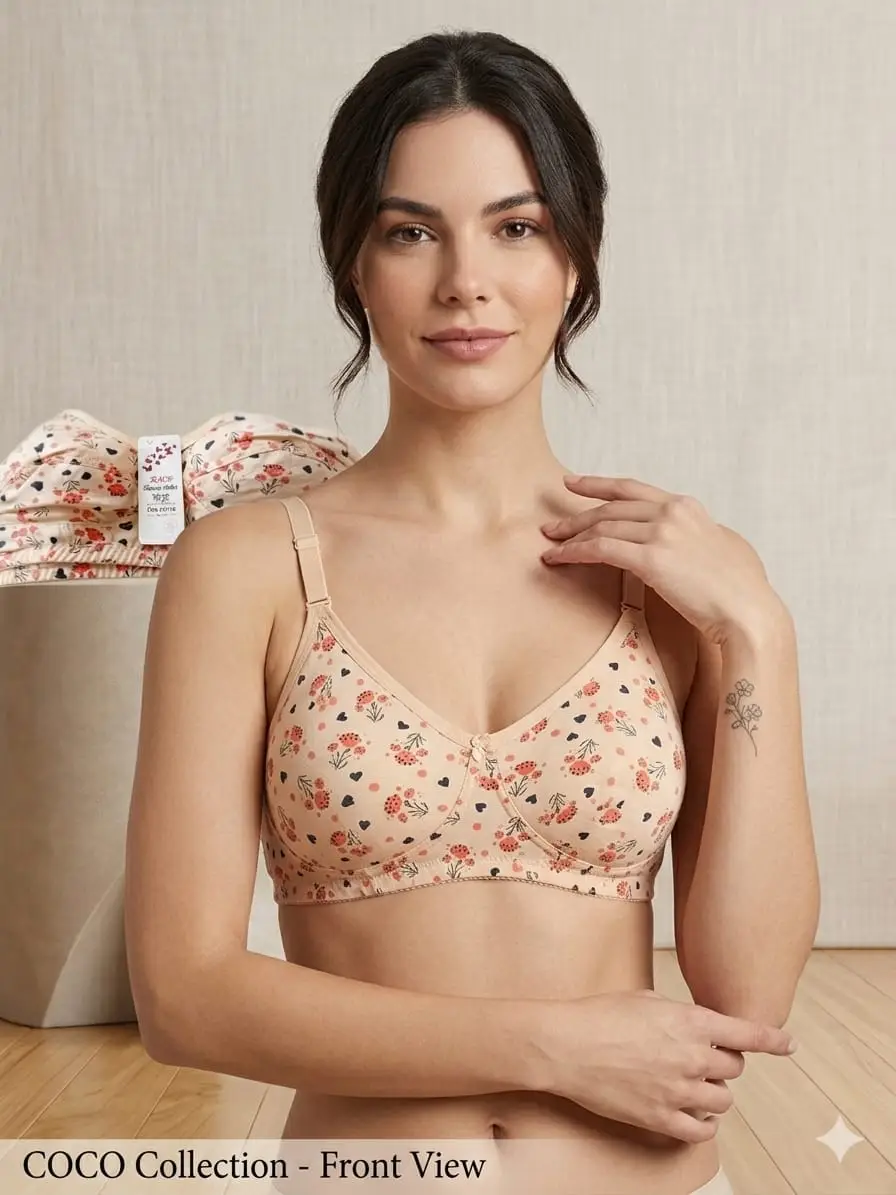 Lawn Printed Summer Season Bra, Comfortable & Lightweight