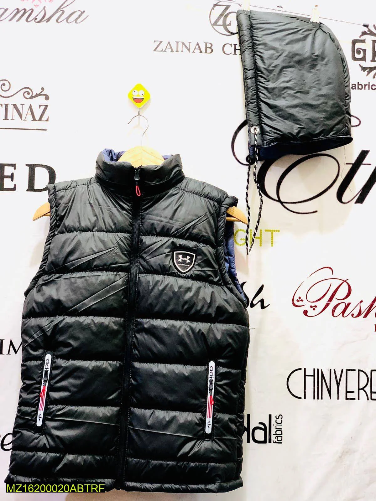 Men Winter Sleeveless Puffer Vest Black M-XL