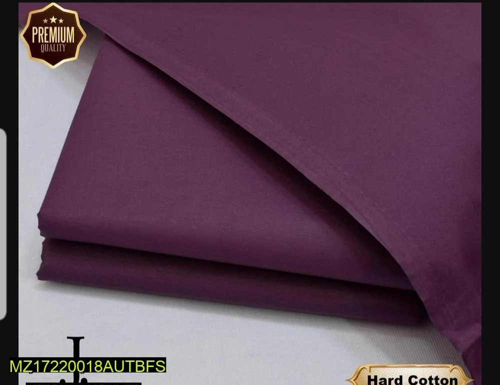 Men's Hard Cotton Purple Suit 4.5m Unstitched