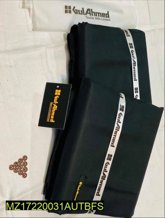 Men Cotton Plain Suit Eid Formal Wear 4.5m Unstitched