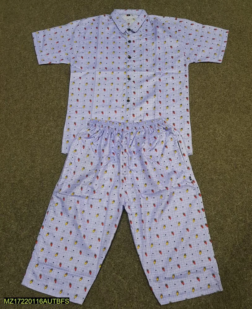 Men Cotton Printed Co-Ord Set Medium to XL