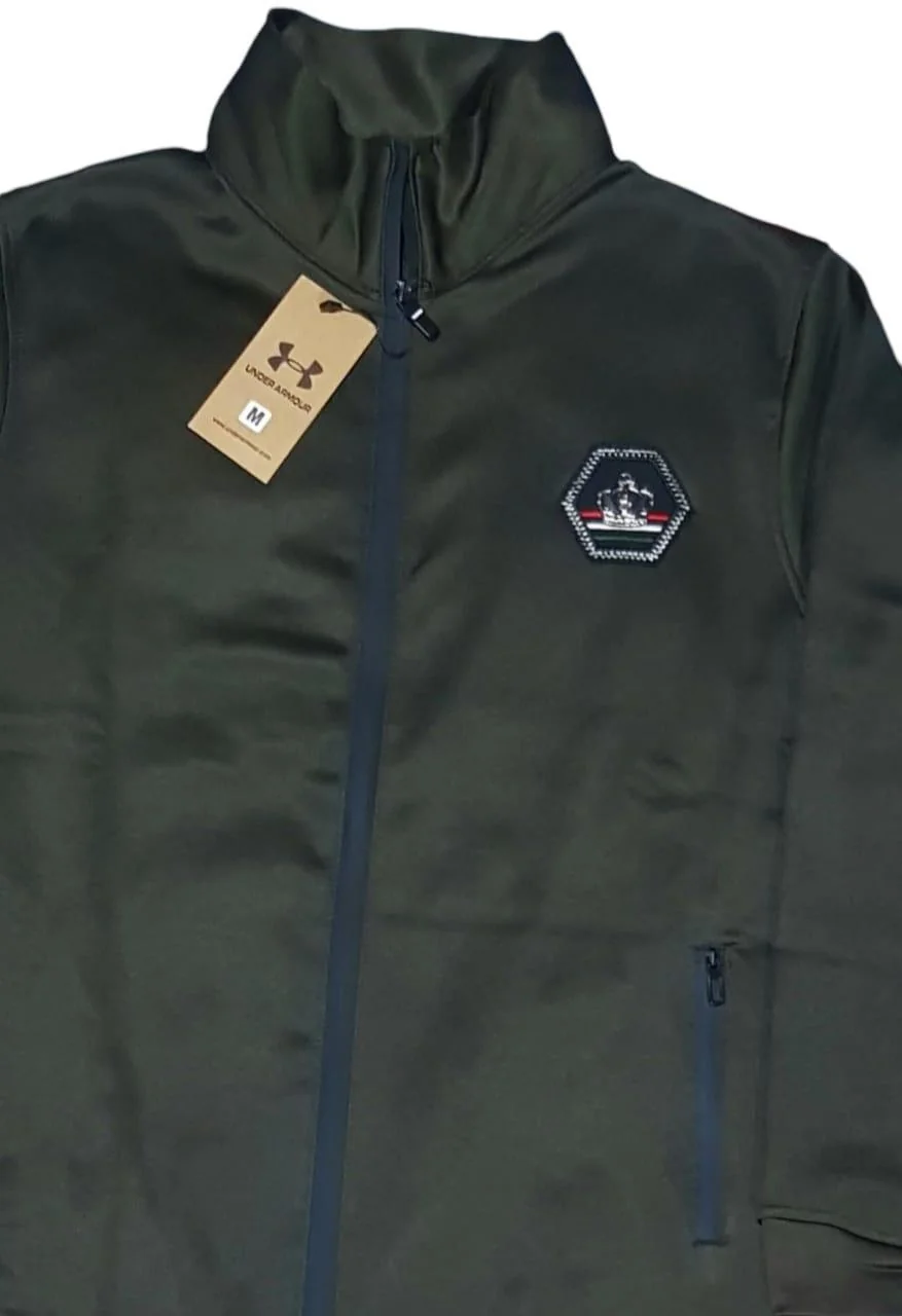 Men Dri Fit Track Suit Black Hooded 2-Piece Set
