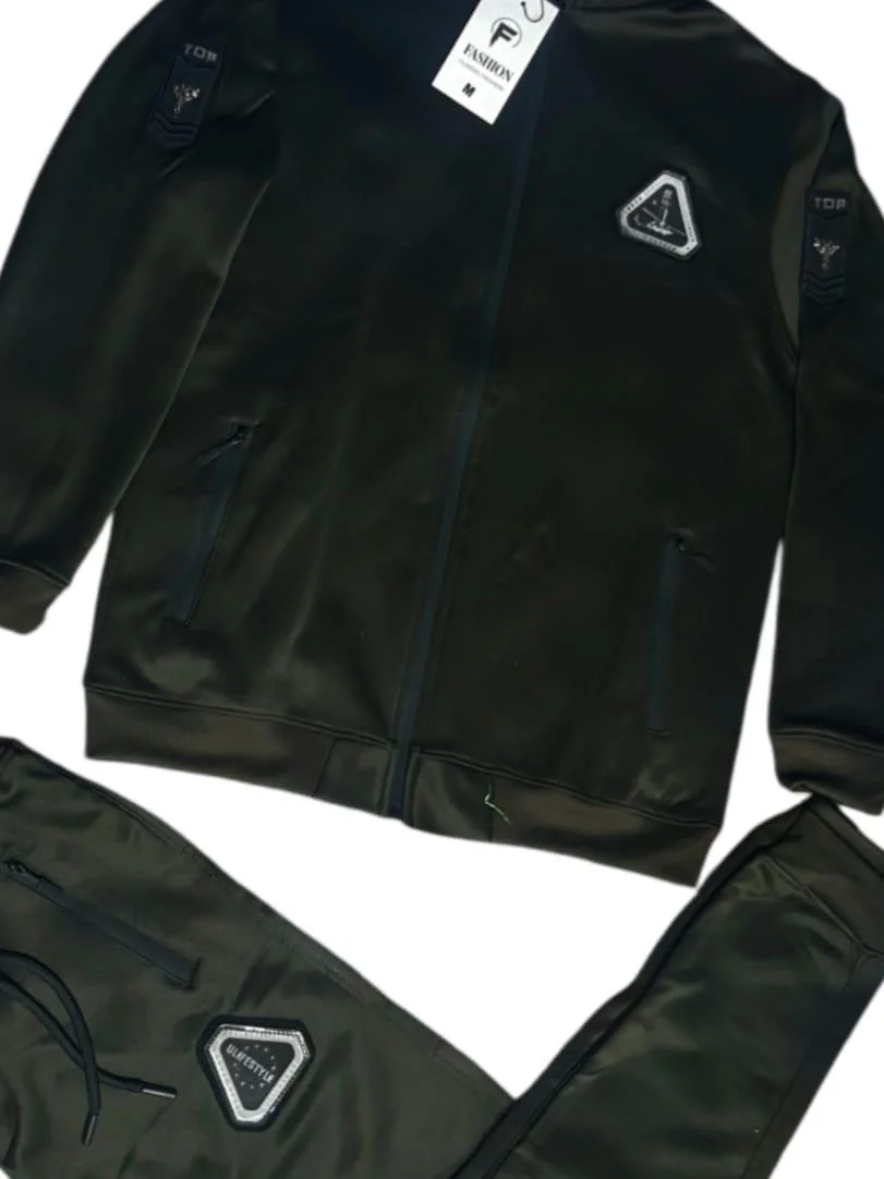 Dark Green Dri Fit Track Suit for Men M L XL
