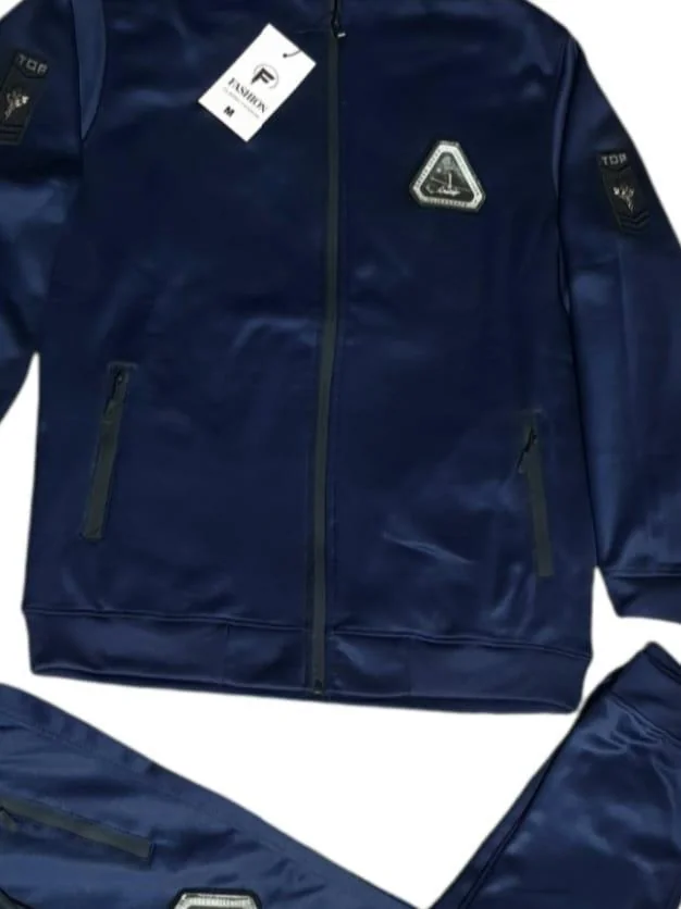 Navy Blue Dri Fit Track Suit for Men M L XL