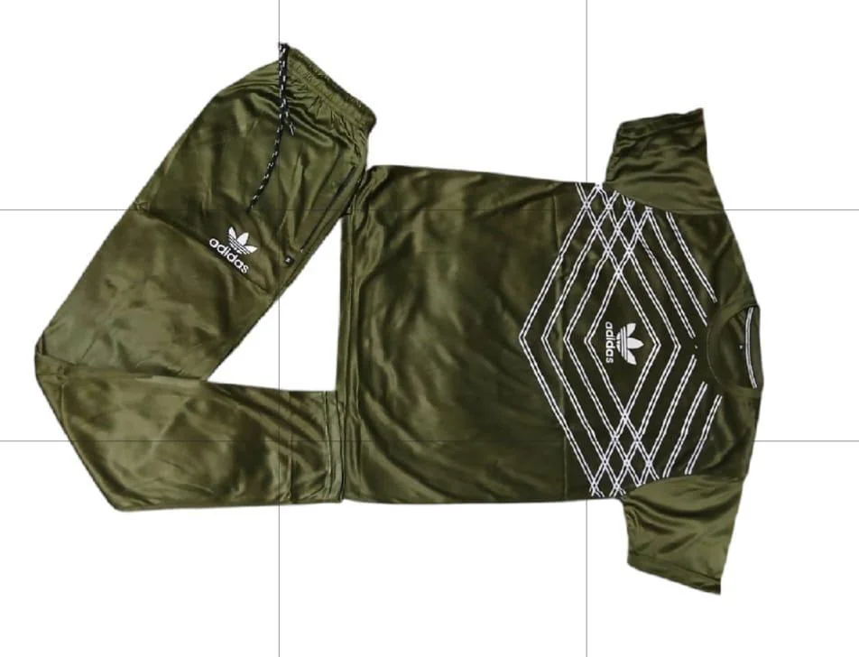 Green Adidas Track Suit for Men Medium to XL