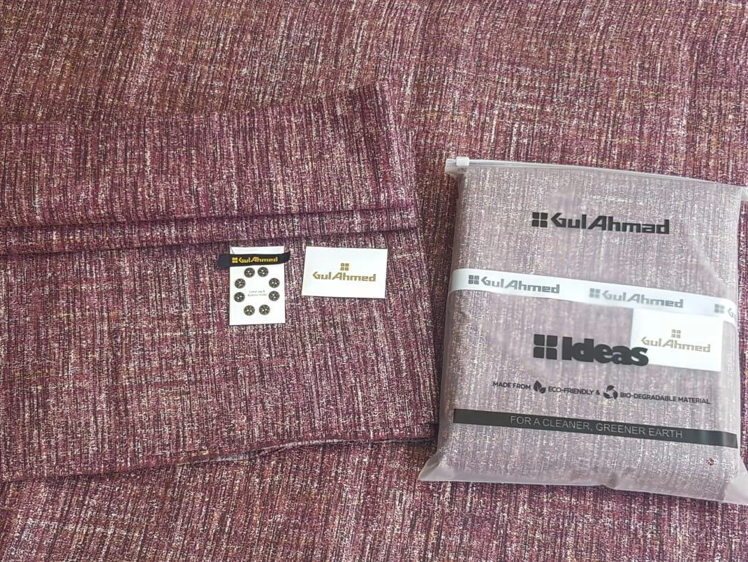 Gul Ahmed Khaddar Winter Suit Men Textured Warm