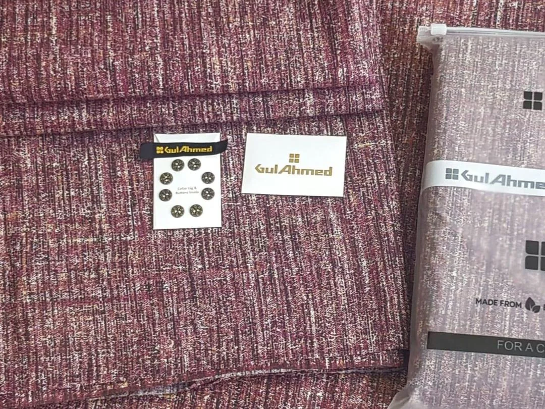 Gul Ahmed Khaddar Winter Suit Men Textured Warm