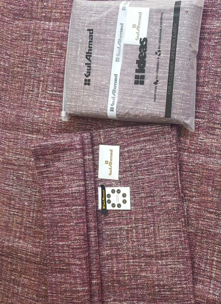 Gul Ahmed Khaddar Winter Suit Men Textured Warm