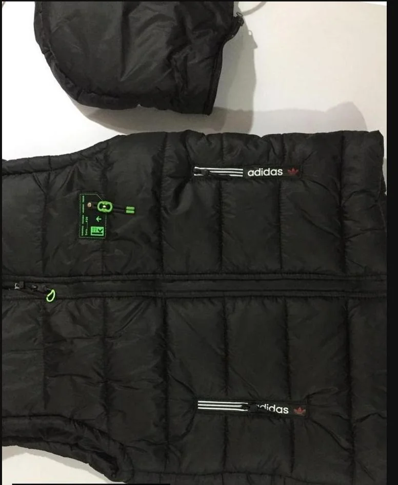 Men's Black Sleeveless Winter Puffer Vest