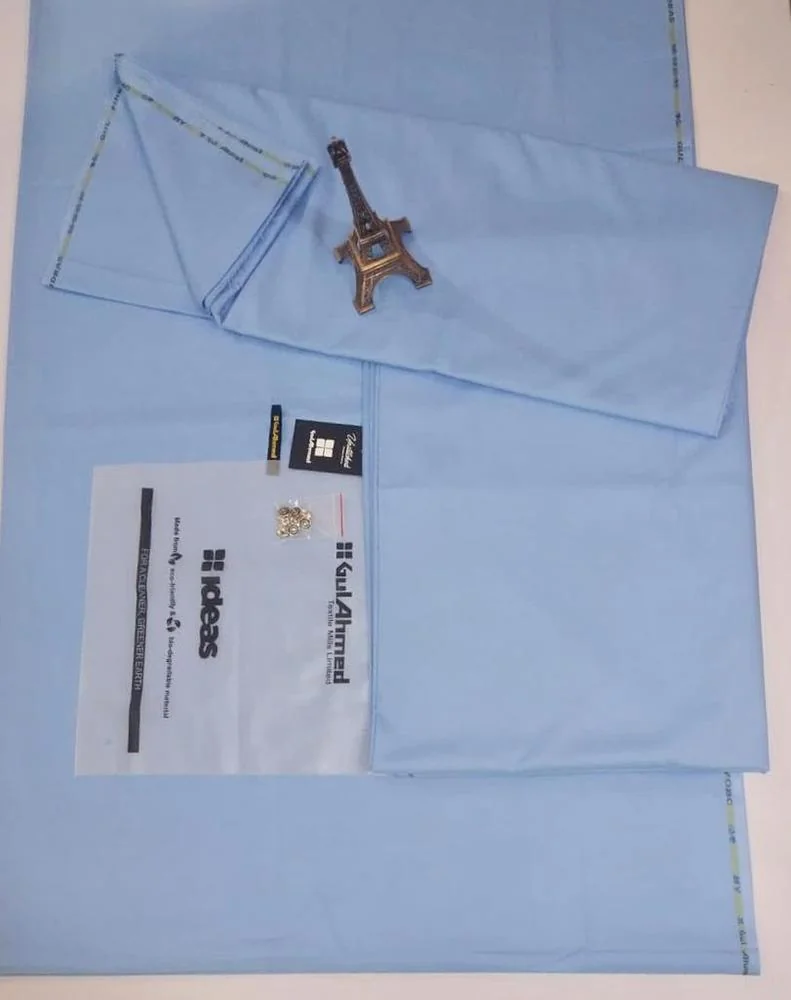 Men's Wash & Wear Plain Suit Light Blue 4M