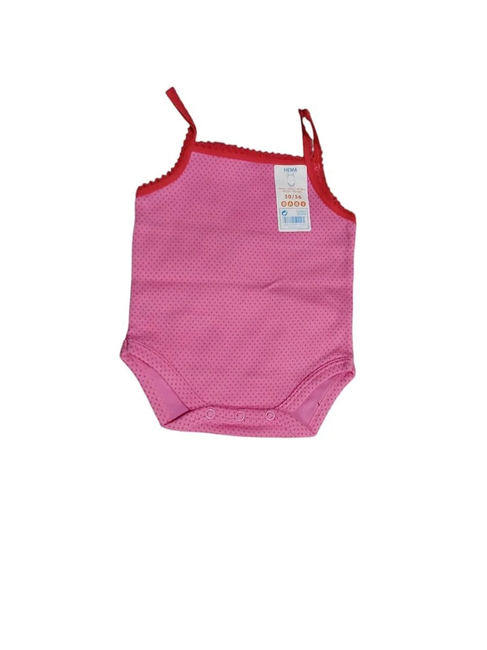 Pink Jersey V-Neck Romper Set for Baby Girls 6-9M