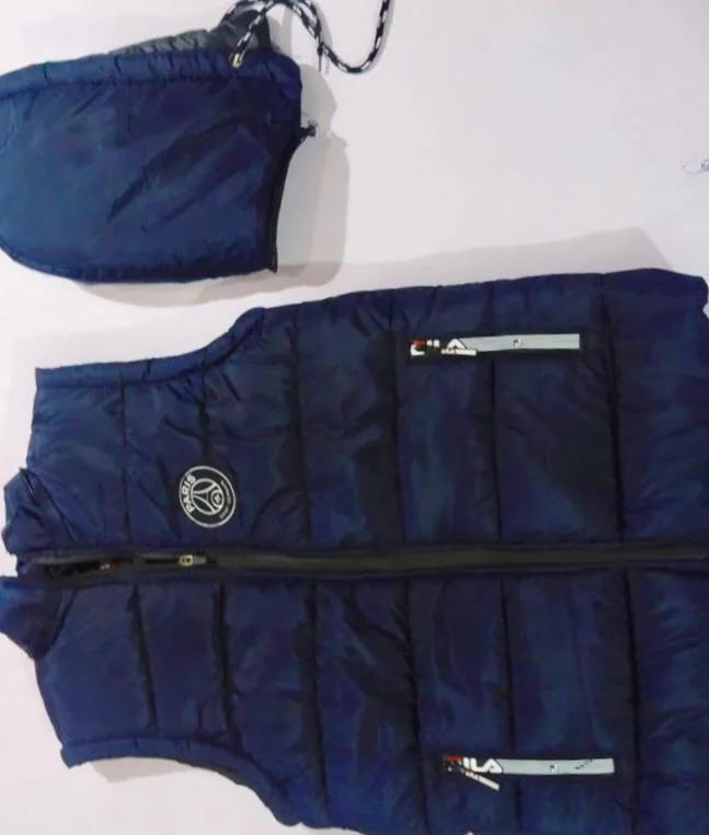 Men's Parachute Puffer Vest Blue