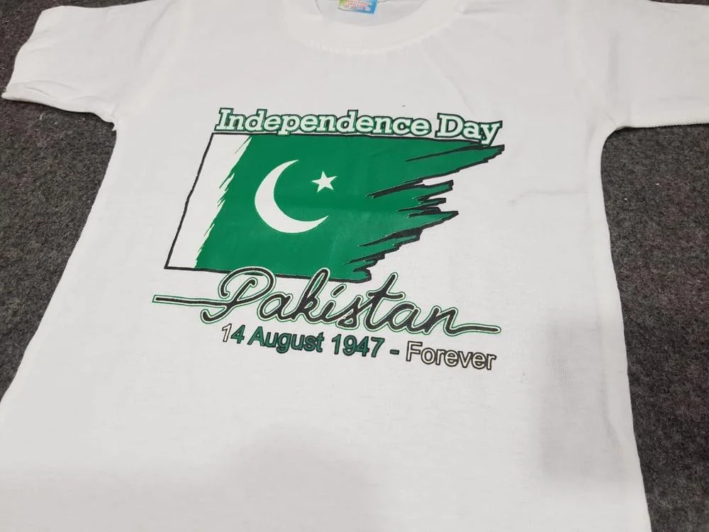Unisex Printed Polyester T-Shirt White Independence Day
