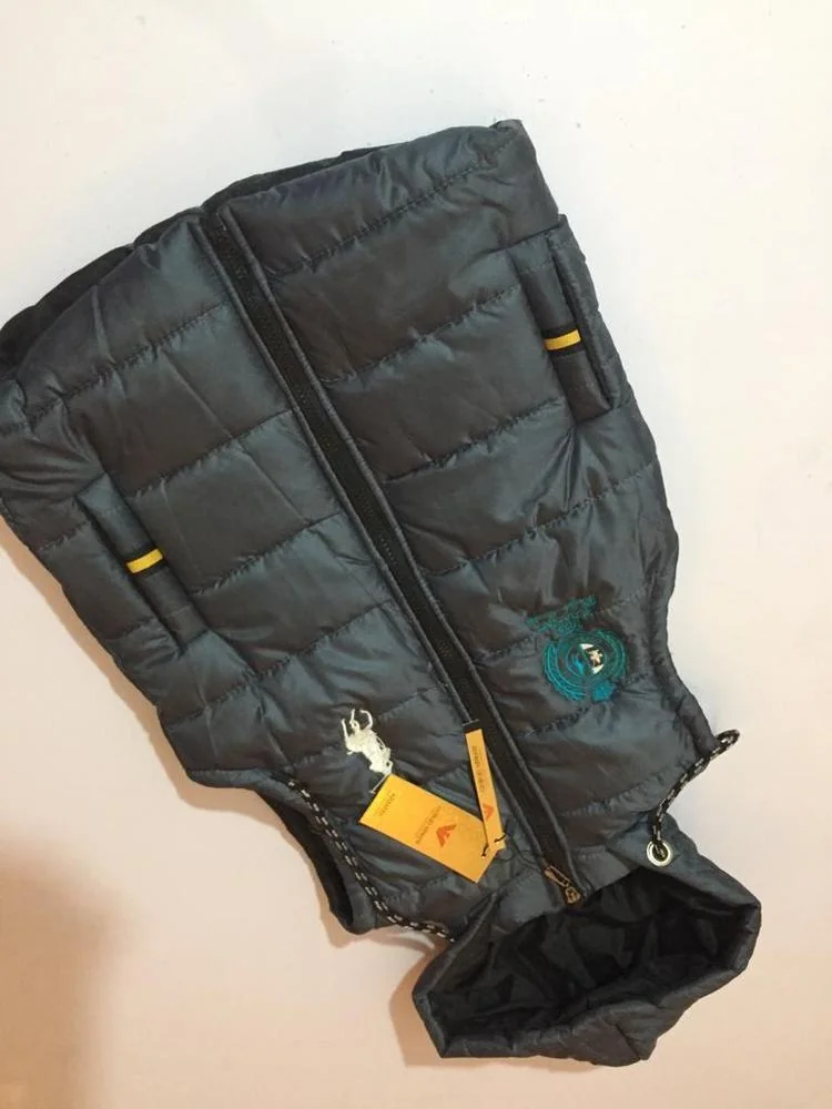 Kids Sleeveless Quilted Jacket Hooded Parachute Fabric