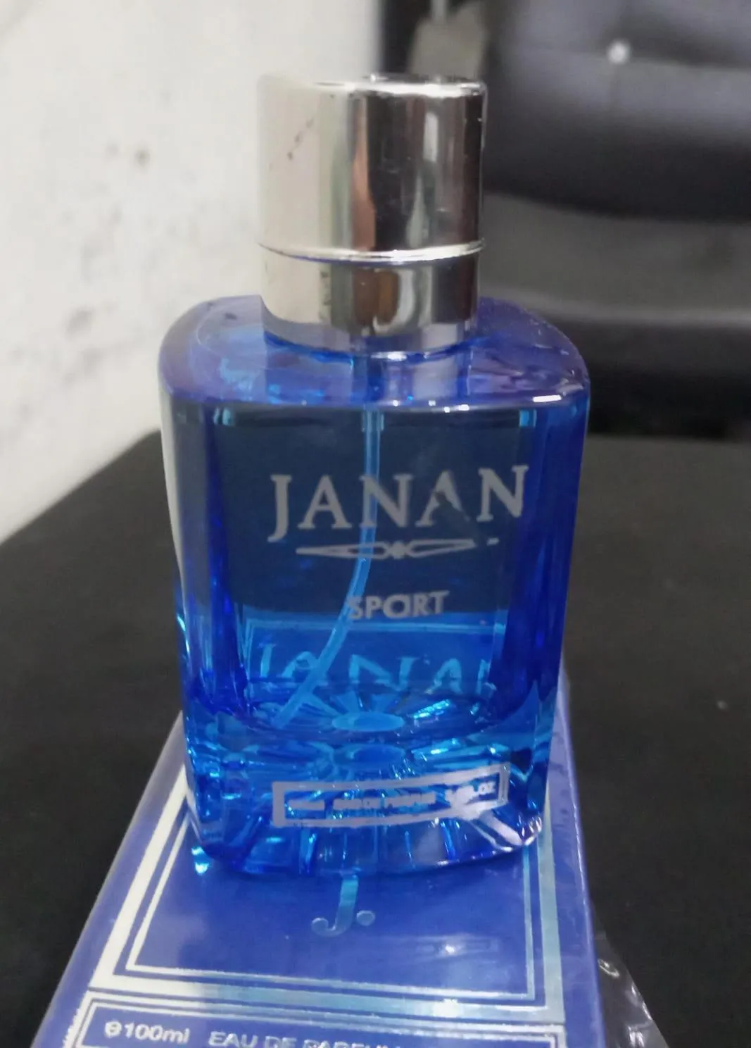 Janan Sport Perfume Blue Glass Bottle Sweat Resistant