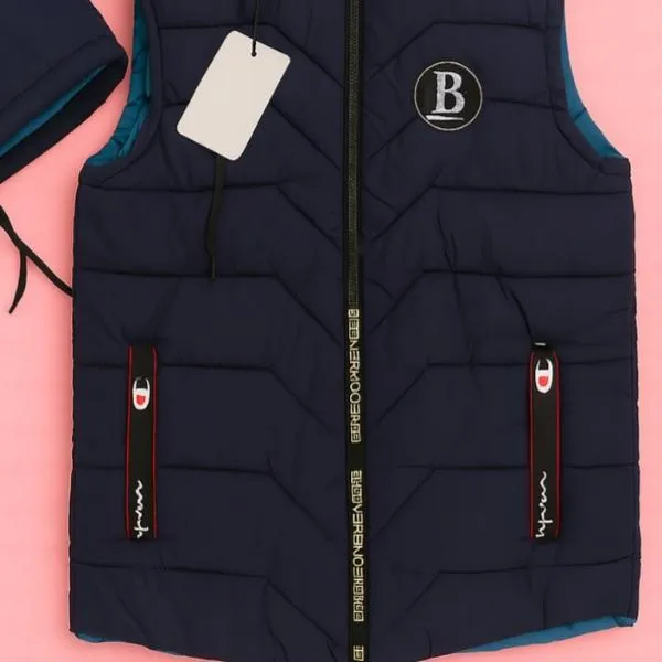 1 Pc Men's Parachute Printed Sleeveless Jacket
